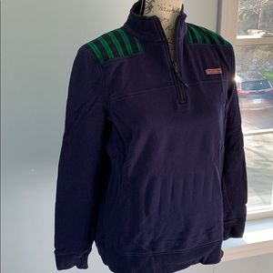 Vineyard Vines Shep Shirt Navy/Green Plaid - Med